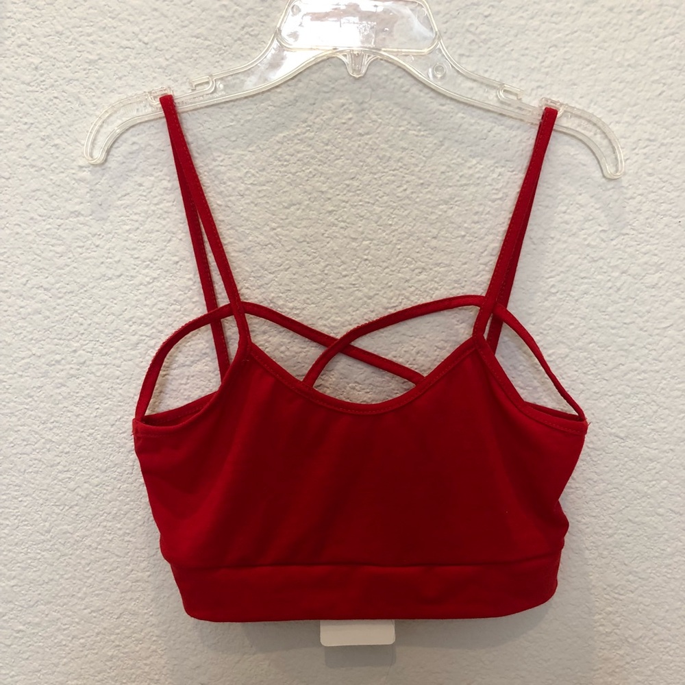 NWT RED Crop Top